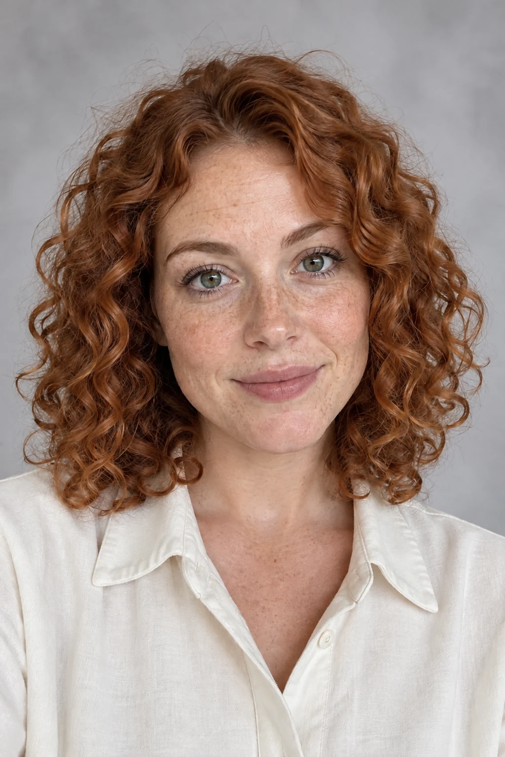 School portrait against a soft gray background